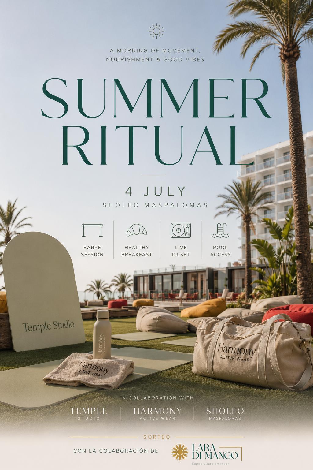 Cartel del evento Summer Ritual